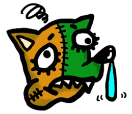 The name of an interesting dog is CHAPPY sticker #4346497