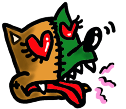 The name of an interesting dog is CHAPPY sticker #4346498