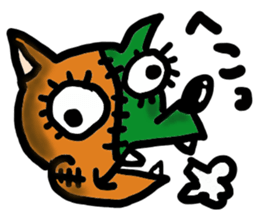 The name of an interesting dog is CHAPPY sticker #4346499