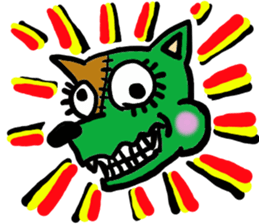 The name of an interesting dog is CHAPPY sticker #4346506