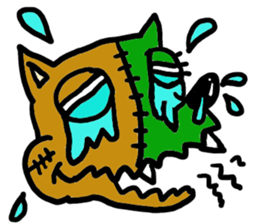 The name of an interesting dog is CHAPPY sticker #4346525