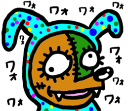 The name of an interesting dog is CHAPPY sticker #4346532