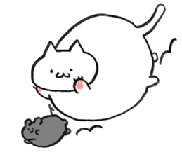 The round, cute animal sticker #4347096