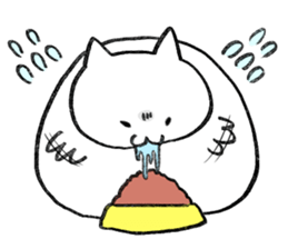 The round, cute animal sticker #4347097