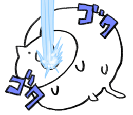 The round, cute animal sticker #4347098