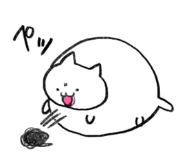 The round, cute animal sticker #4347101