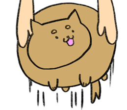 The round, cute animal sticker #4347108