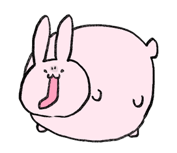 The round, cute animal sticker #4347111