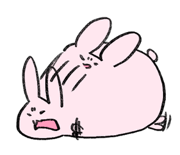 The round, cute animal sticker #4347113