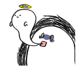 The round, cute animal sticker #4347118