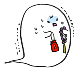 The round, cute animal sticker #4347120