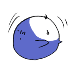 The round, cute animal sticker #4347123