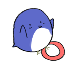 The round, cute animal sticker #4347124