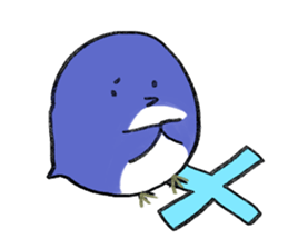 The round, cute animal sticker #4347125