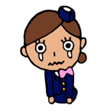 Flight attendant sticker #4347818