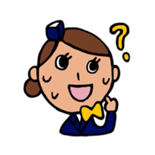 Flight attendant sticker #4347834