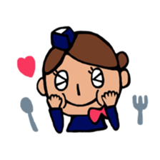 Flight attendant sticker #4347848