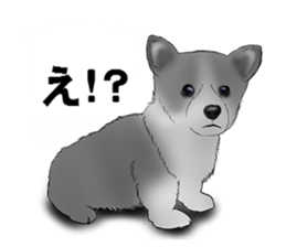 Monochrome dogs. sticker #4348029