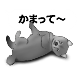 Monochrome dogs. sticker #4348036