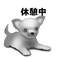 Monochrome dogs. sticker #4348038