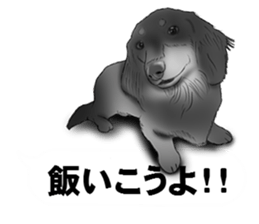 Monochrome dogs. sticker #4348041