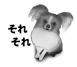 Monochrome dogs. sticker #4348053