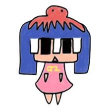 A girl living on the Japanese internet sticker #4348176