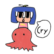 A girl living on the Japanese internet sticker #4348195