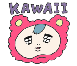 Cheek boy and friends sticker #4348425