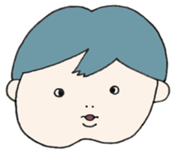 Cheek boy and friends sticker #4348435