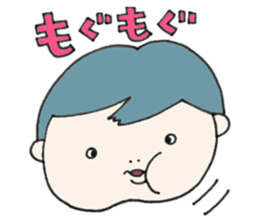 Cheek boy and friends sticker #4348437