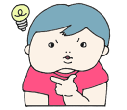 Cheek boy and friends sticker #4348448