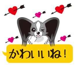 brown papillon & black papillon Part2 sticker #4349306
