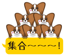 brown papillon & black papillon Part2 sticker #4349313
