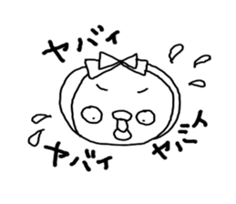 Headband Chick sticker #4350045