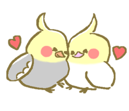 Cockateel friends sticker #4350201