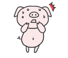 Piggy on a diet sticker #4350231