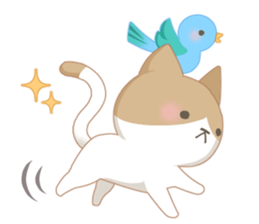 [Healing]Cats and birds. sticker #4350259
