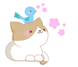 [Healing]Cats and birds. sticker #4350261