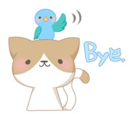 [Healing]Cats and birds. sticker #4350263