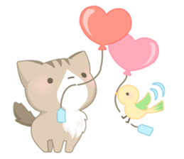 [Healing]Cats and birds. sticker #4350292