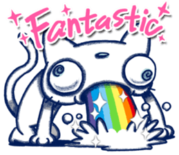 Endorphin Cat sticker #4350875