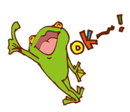Pleasant frog sticker #4351416