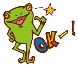 Pleasant frog sticker #4351417