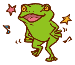 Pleasant frog sticker #4351426