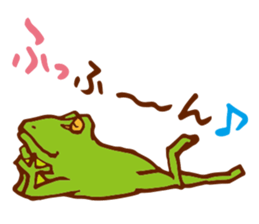 Pleasant frog sticker #4351446