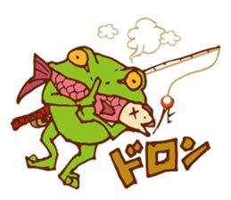 Pleasant frog sticker #4351455