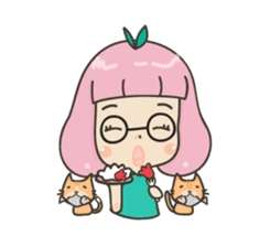 Hugjung & Twin cats sticker #4351606