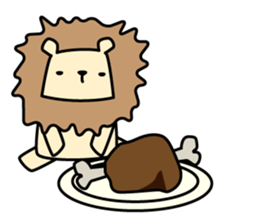 Savannah animal sticker #4352462