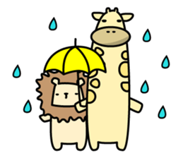 Savannah animal sticker #4352465